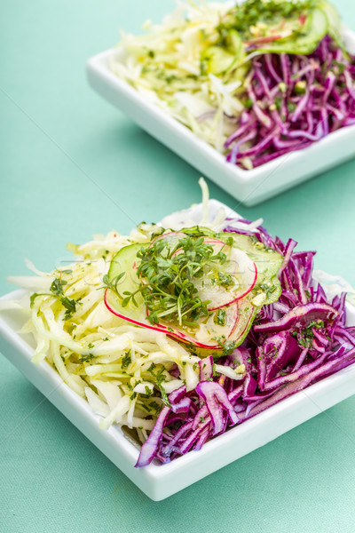 Nyers zöldség saláta friss káposzta étel Stock fotó © Moradoheath