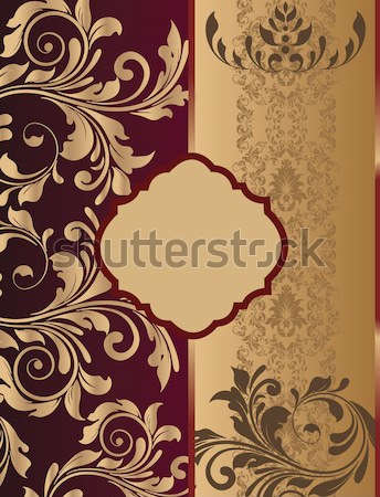 Jahrgang Einladungskarte eleganten abstrakten floral Stock foto © Morphart