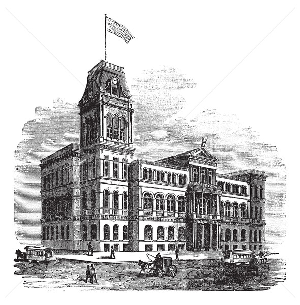  Louisville City Hall in Louisville Kentucky United States vinta Stock photo © Morphart