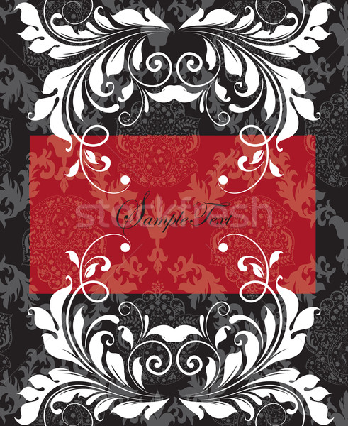 Vintage background with ornate elegant abstract floral design Stock photo © Morphart