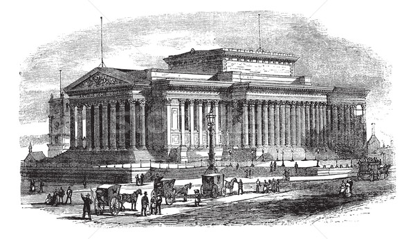 St George's Hall on Lime Street in Liverpool England vintage eng Stock photo © Morphart