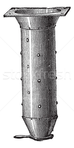 Vertical beton mixer epocă vechi Imagine de stoc © Morphart