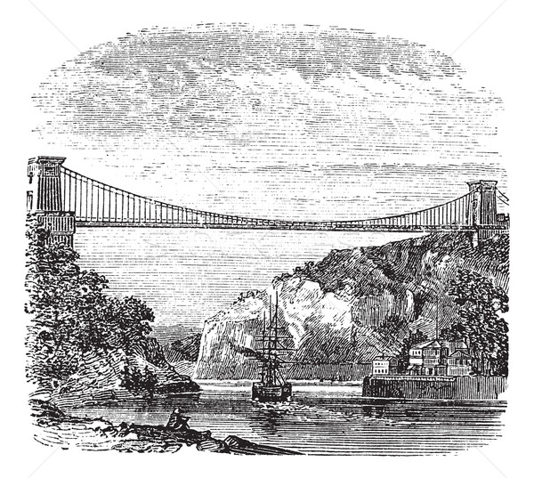 Clifton Suspension Bridge, in Clifton, Bristol to Leigh Woods, N Stock photo © Morphart