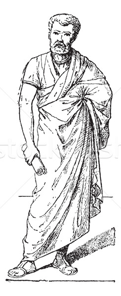 Toga, vintage engraving. Stock photo © Morphart