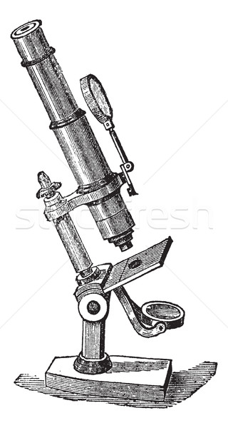 Microscope Compose, vintage engraving. Stock photo © Morphart