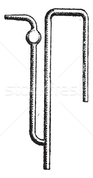 Tube Siphon vintage engraving Stock photo © Morphart