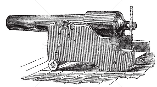 Parrott rifle or Parrott cannon vintage engraving. Stock photo © Morphart