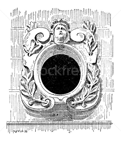 Bull's Eye, vintage engraving Stock photo © Morphart