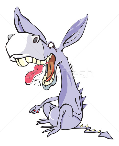 Funny Purple Donkey, illustration Stock photo © Morphart
