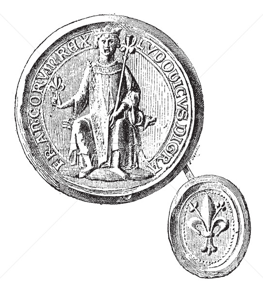 Seal against seal- employees by St. Louis to the first crusade,  Stock photo © Morphart