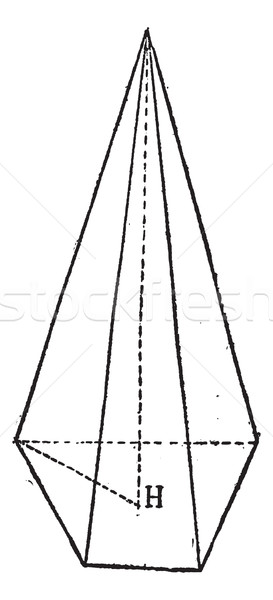 Piramidă epocă gravate ilustrare dicţionar Imagine de stoc © Morphart