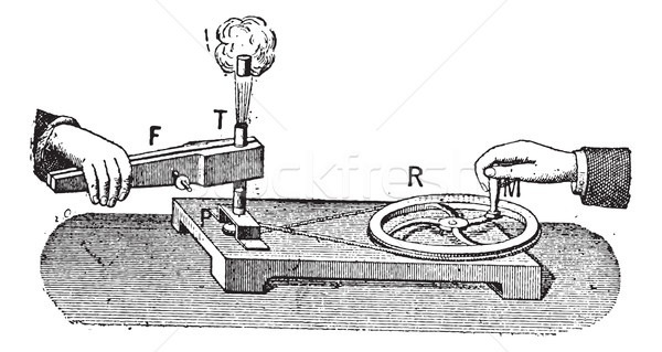 Thermodynamic, vintage engraving. Stock photo © Morphart