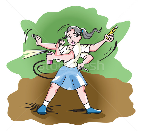Self-Defense, illustration Stock photo © Morphart