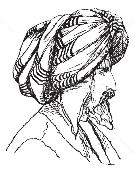 Turban epocă gravate ilustrare dicţionar Imagine de stoc © Morphart