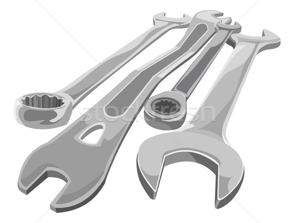 Vector of spanners. Stock photo © Morphart