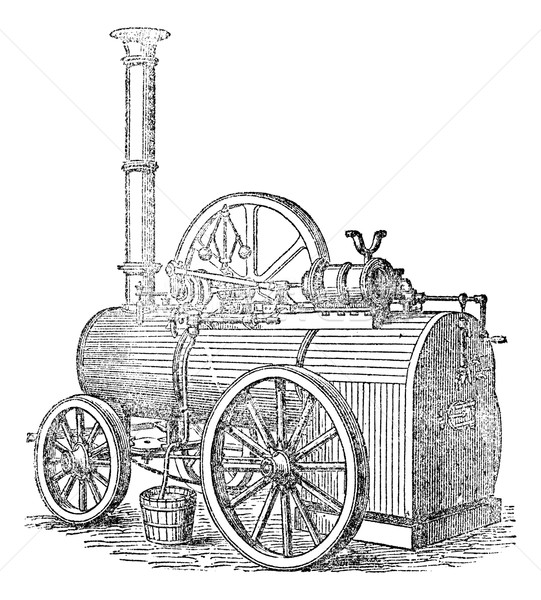 Vapor or Steam machine, vintage engraving. Stock photo © Morphart