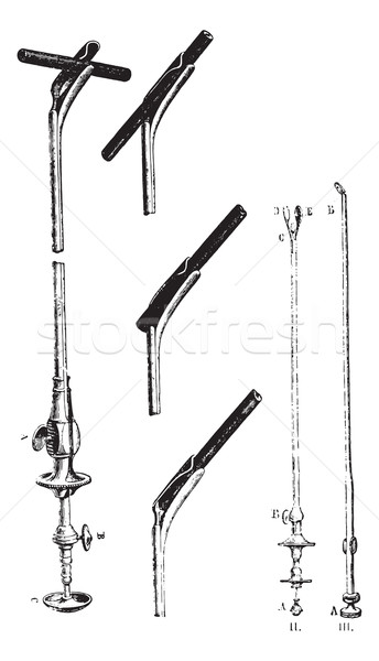 Various instruments to extract the foreign body in the urethra,  Stock photo © Morphart