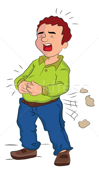 Man in Pain, illustration Stock photo © Morphart