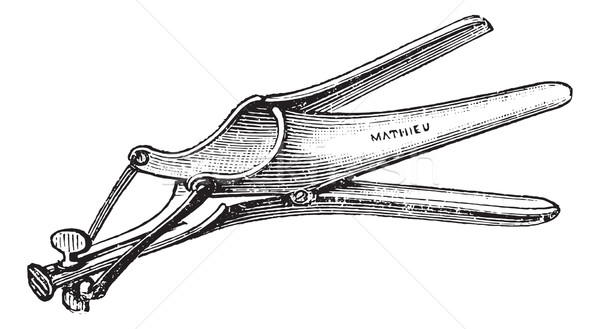 Speculum three valves. vintage engraving. Stock photo © Morphart