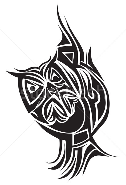 Owl Tattoo Design Vintage Engraving Vector Illustration