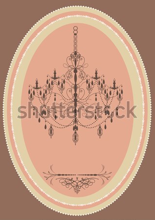 Vintage oblong frame with elegant retro design Stock photo © Morphart