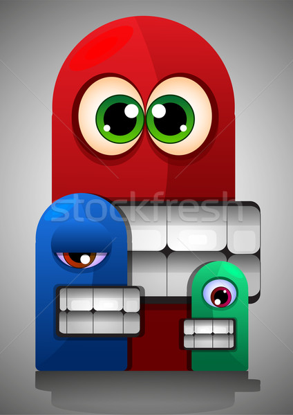 Colorful Creatures, illustration Stock photo © Morphart