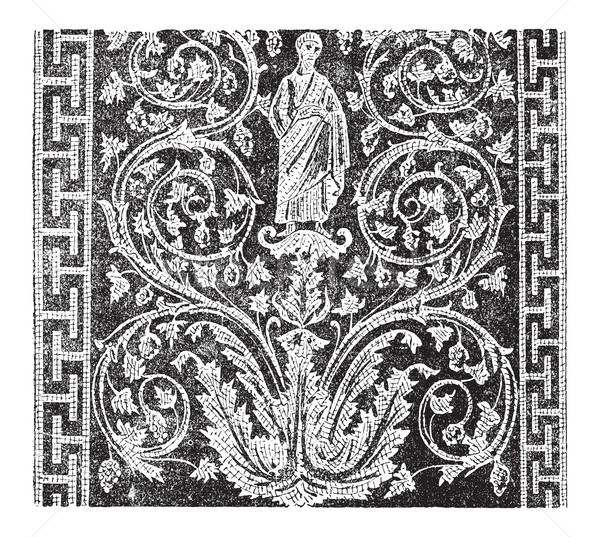 Mosaico mausoleo Italia umani figura Foto d'archivio © Morphart