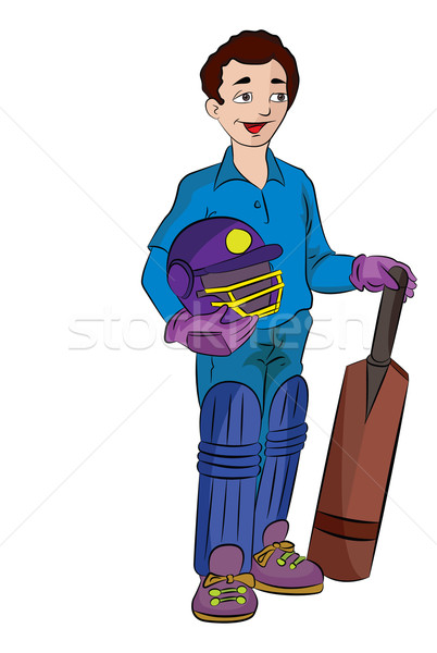 Cricket Player, illustration Stock photo © Morphart