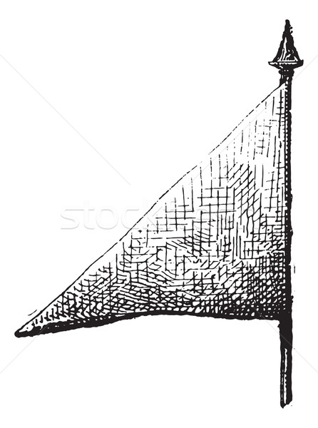 Pennant, vintage engraving. Stock photo © Morphart