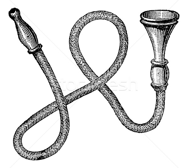 Ordinary acoustic tube, vintage engraving. Stock photo © Morphart