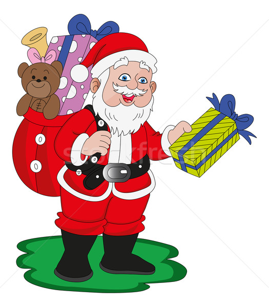 Vector of santaclaus with gifts. Stock photo © Morphart