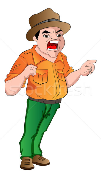 Angry Sergeant, illustration Stock photo © Morphart