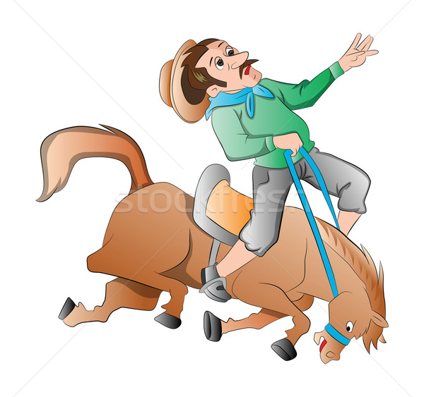 Rodeo, illustration Stock photo © Morphart
