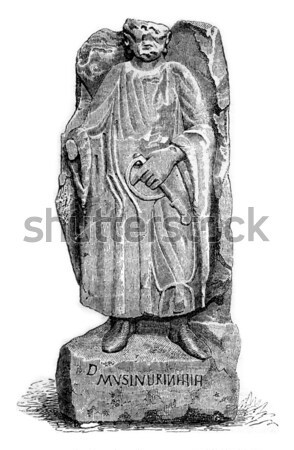 Estatua vintage Roma Italia grabado Foto stock © Morphart