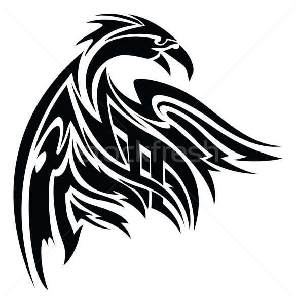 Phoenix tattoo, vintage engraving. Stock photo © Morphart