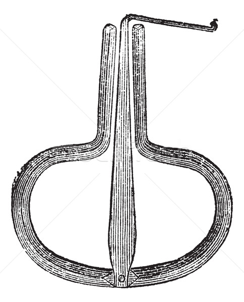 Jew's Harp, vintage engraved illustration Stock photo © Morphart