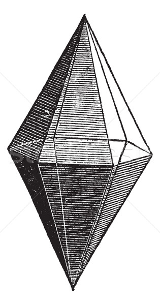 Ruby crystal vintage engraving Stock photo © Morphart