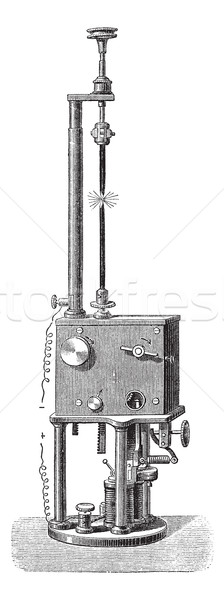 Foucault & Dubosc Electromagnetic Regulator, vintage engraved il Stock photo © Morphart