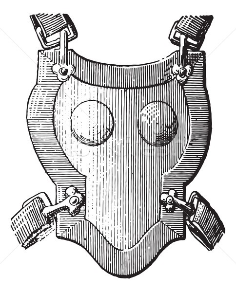 Breastplate armor, vintage engraving. Stock photo © Morphart