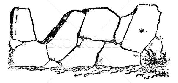 Crazy paving of the Romans contains joints in all directions, vi Stock photo © Morphart
