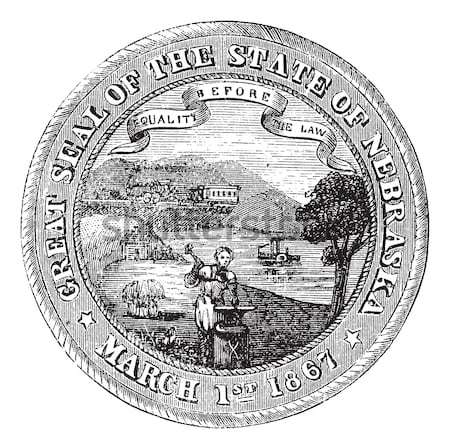 Pieczęć Pennsylvania USA vintage starych Zdjęcia stock © Morphart