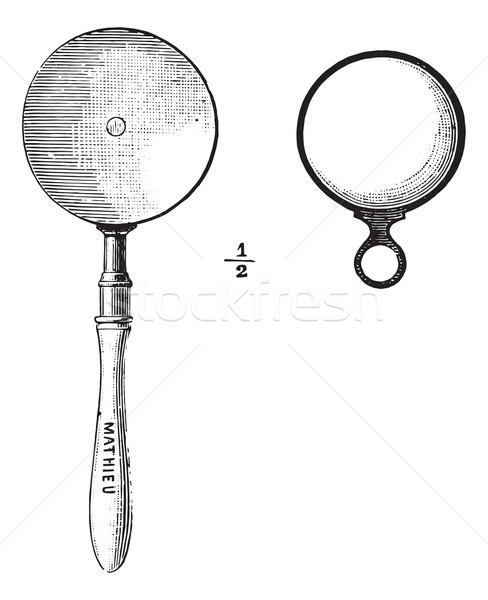 Ophthalmoscope, vintage engraving. Stock photo © Morphart