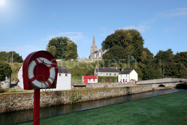 Foto d'archivio: Fiume · bordo · bella · irish · città · paese