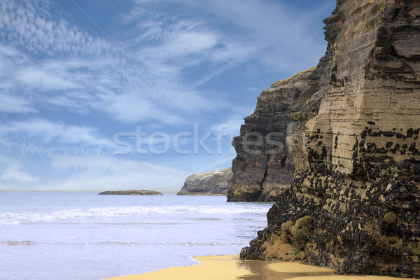 ancient cliffs on the irish coast Stock photo © morrbyte