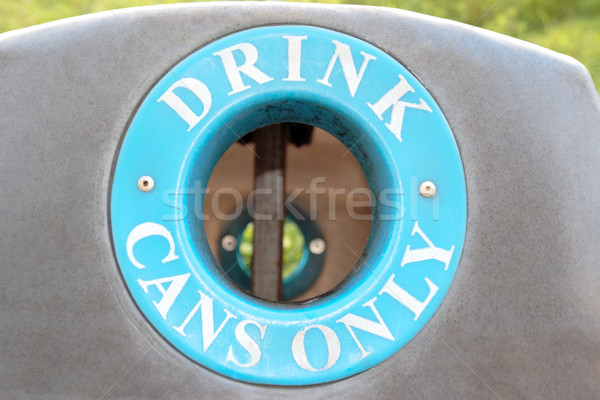 bin drink cans only Stock photo © morrbyte