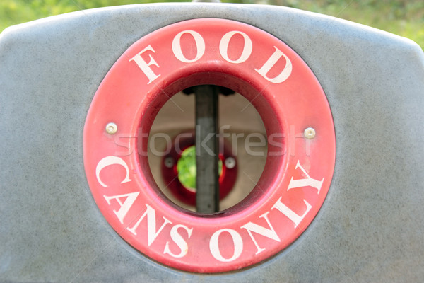 bin food cans only Stock photo © morrbyte