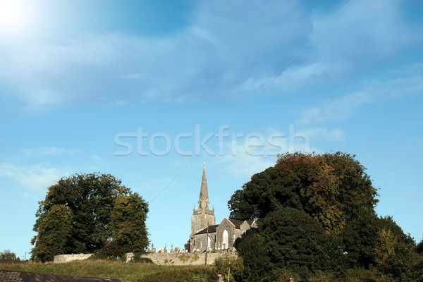 church on a hilltop Stock photo © morrbyte