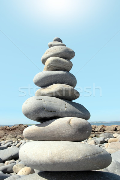 hot balanced rocks Stock photo © morrbyte
