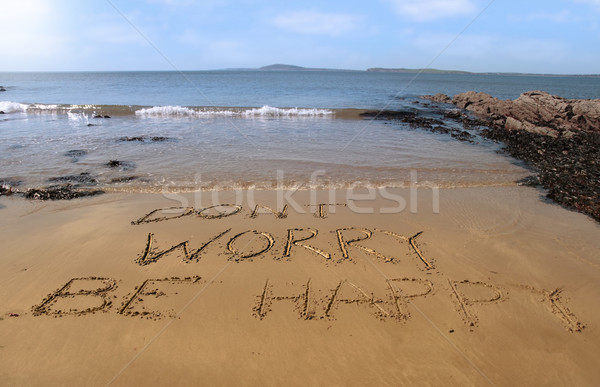 dont worry be happy Stock photo © morrbyte
