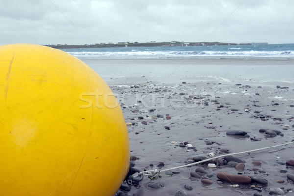 large yellow buoy Stock photo © morrbyte